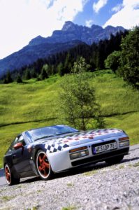 Der Hochvogel mit dem Bäumenheimer Weg von Hinterhornbach in Tirol aus gesehen © Carsten Krome Netzwerkeins 06/2003