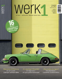 werk1-nine-eleven-boxerstories-Ausgabe-01-2021-Cover-Porsche-911-E-targa