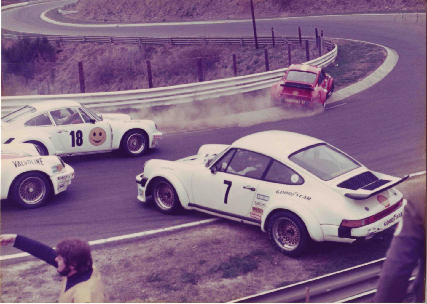 Jürgen Neuhaus, Porsche Carrera RSR (Startnummer 18), Original-Fotografie zur Verfügung gestellt mit freundlicher Genehmigung aus dem Privatarchiv von Frank und Gerhard Holup