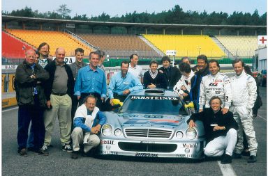 1998-Klaus-Ludwig-Carsten-Krome-Mercedes-Benz-CLK-GT1-Hockenheimring