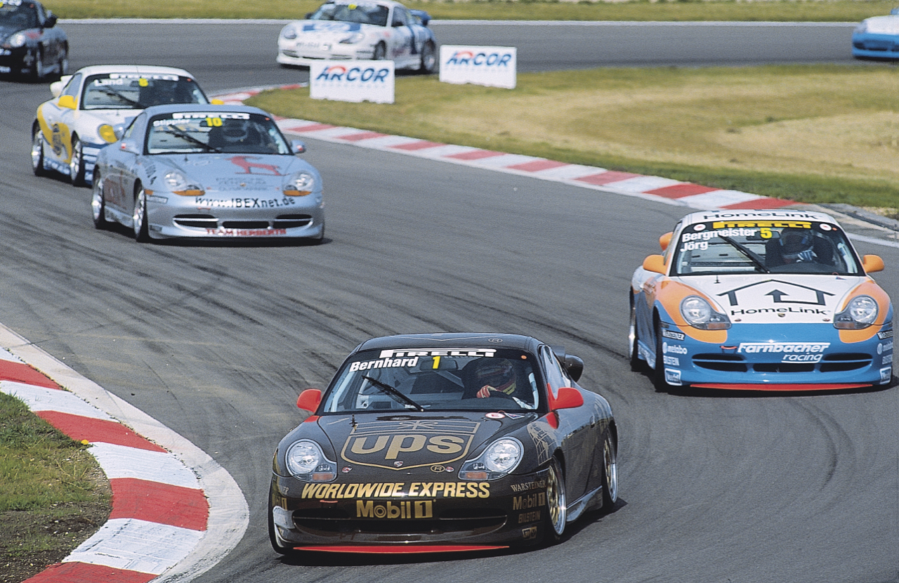 2000-Porsche-Carrera-Cup-Nürburgring-Timo-Bernhard-Jörg-Bergmeister-Carsten-Krome-Netzwerkeins