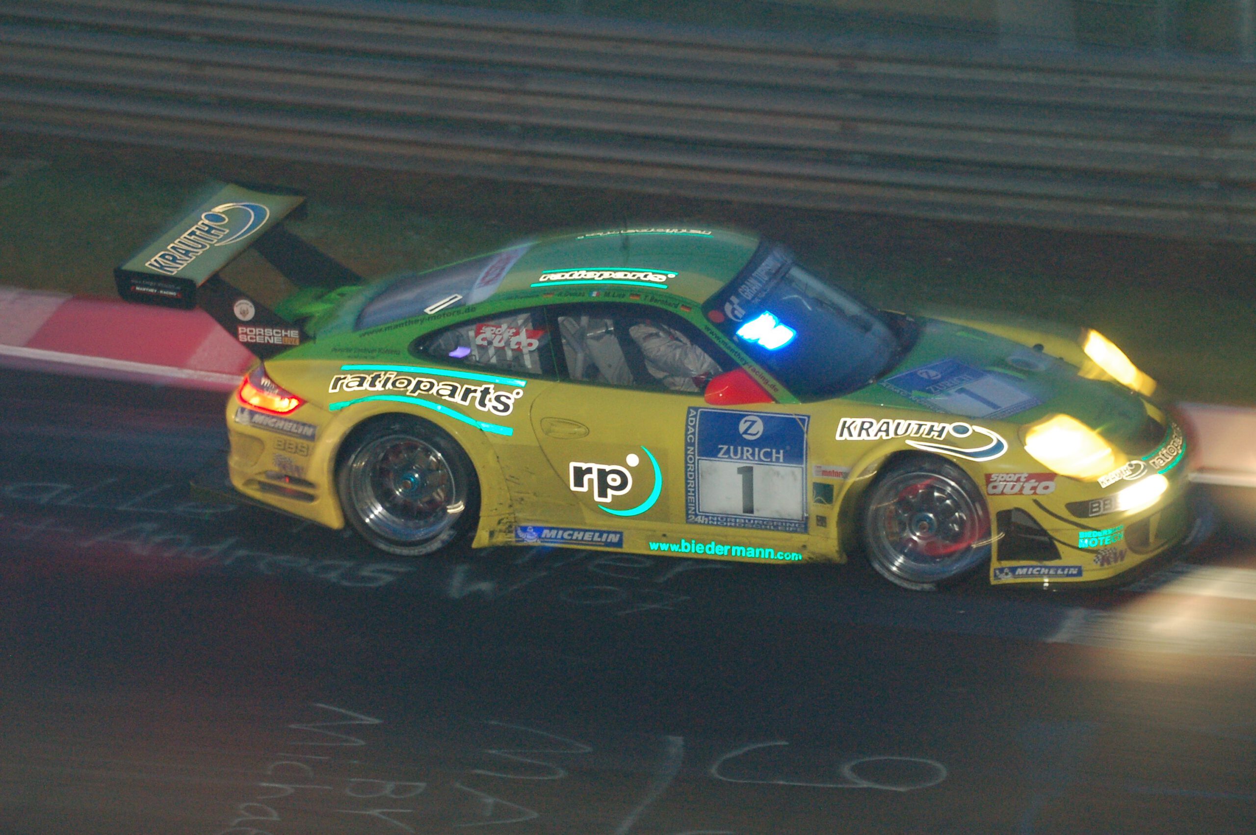 35. ADAC Zurich 24h-Rennen 2007 auf der Nürburgring-Nordschleife Manthey Racing Porsche