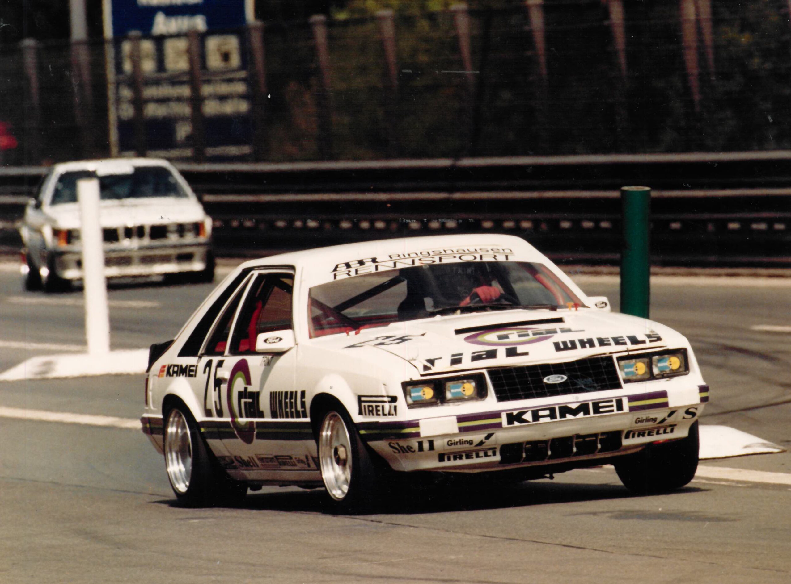 1984-Deutsche-Produktionswagen-Meisterschaft-Berlin-Avus-Manfred-Trint-Ringshausen-Ford-Mustang-GT-Gruppe-A