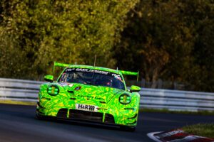 Testeinsatz in der Nürburgring Langstrecken-Serie NLS Neuer Porsche 911 GT3 R der Generation 992 fährt bei seinem ersten Rennen aufs Podium