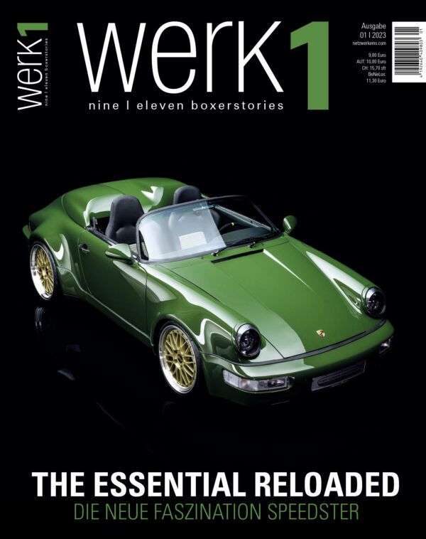 werk1-nine-eleven-boxerstories-Ausgabe-01-2023-Titelseite-Porsche-911-Speedster-Umbau-AP-Car-Design
